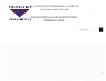 Tablet Screenshot of minotauroherramientas.com